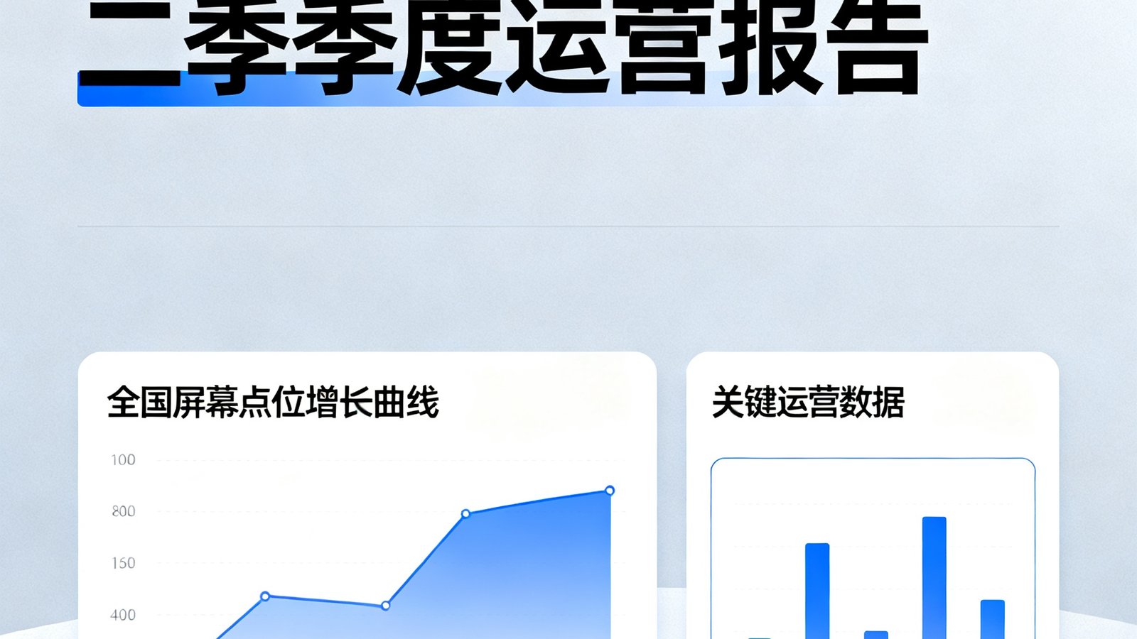 PA国际厅2025年第二季度运营报告封面图，展示全国屏幕点位增长曲线与关键运营数据